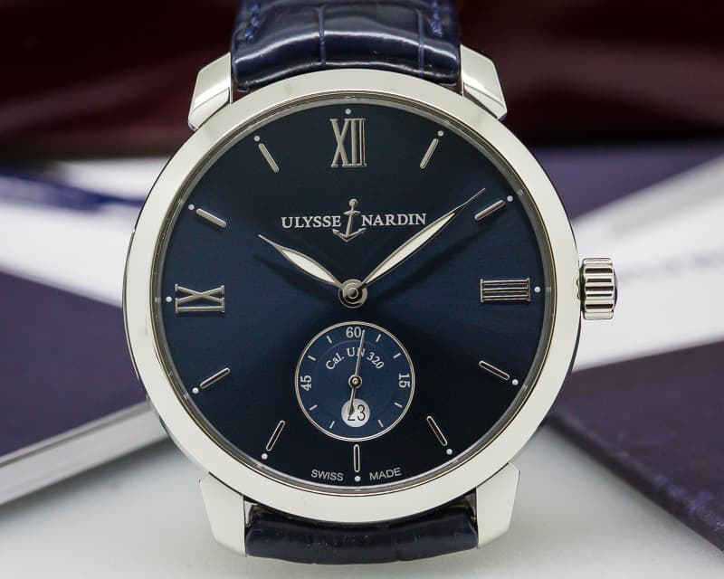 Ulysse Nardin Classico Small Second Automatic Blue Dial SS UNWORN