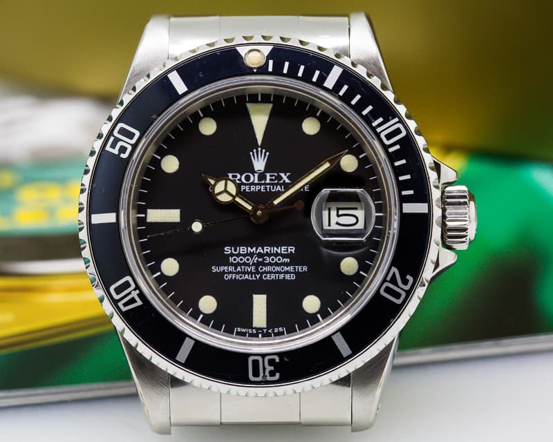Rolex Submariner Black Matte Dial SS / SS With Box