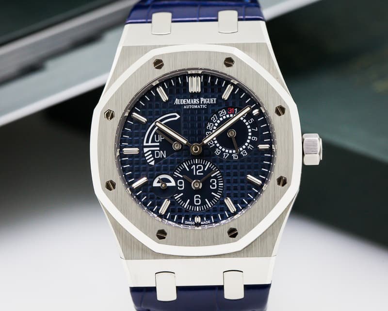 Audemars Piguet Royal Oak Dual Time SS / Strap Blue Dial 
