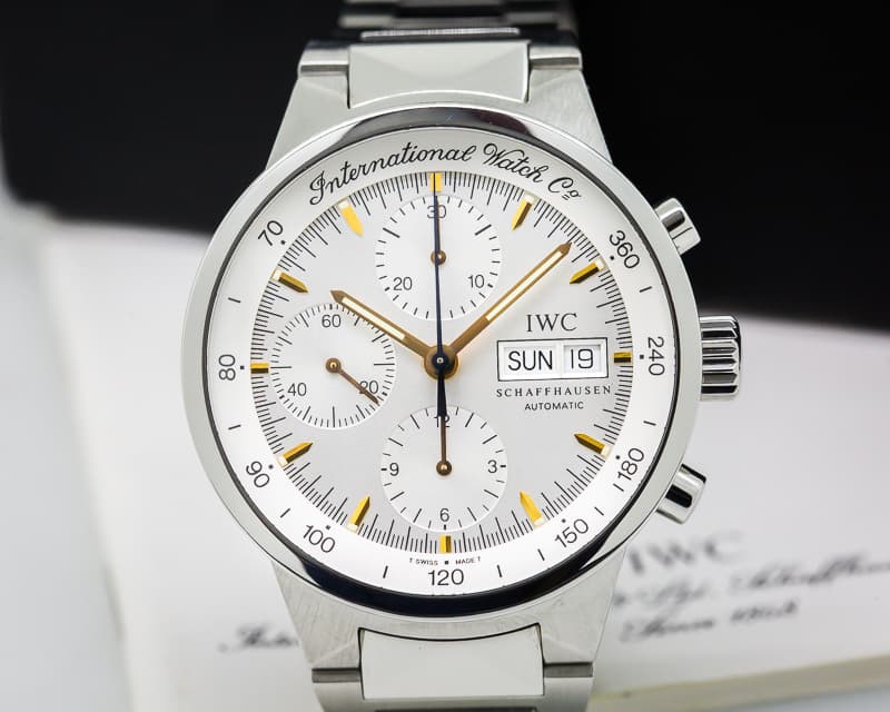 IWC GST Chronograph Silver Dial SS / SS 