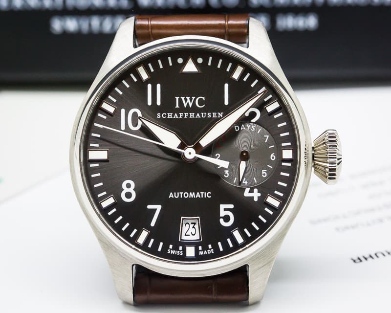 IWC Big Pilot Grey Dial 18K White Gold 