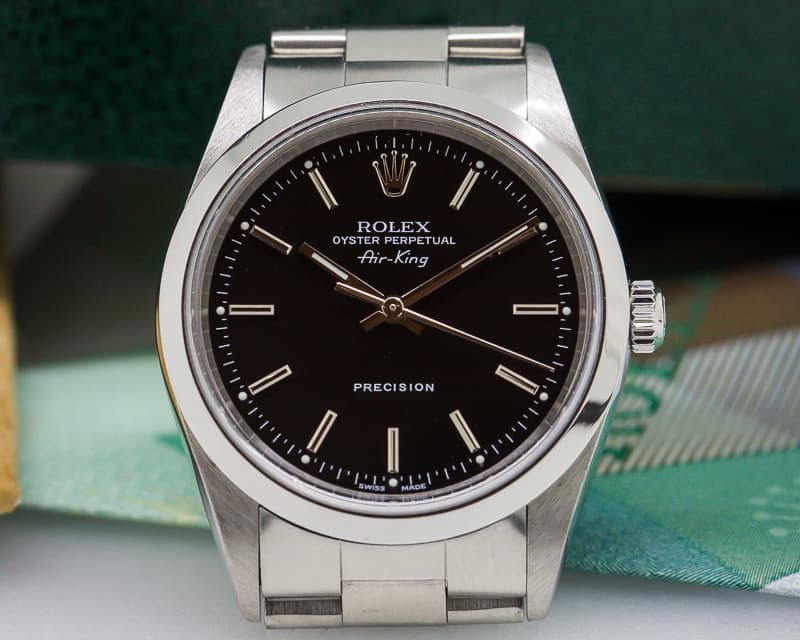 Rolex Air King Black Dial SS
