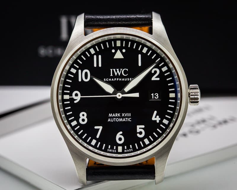 IWC Mark XVIII Black Dial SS 