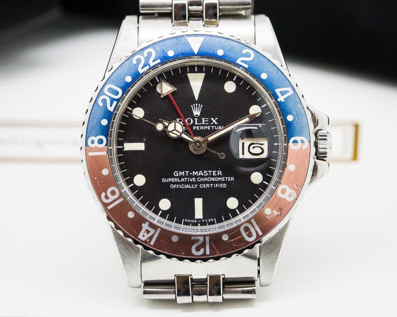 Rolex Vintage GMT Master "Pepsi Bezel" SS / Jubilee Circa 1968