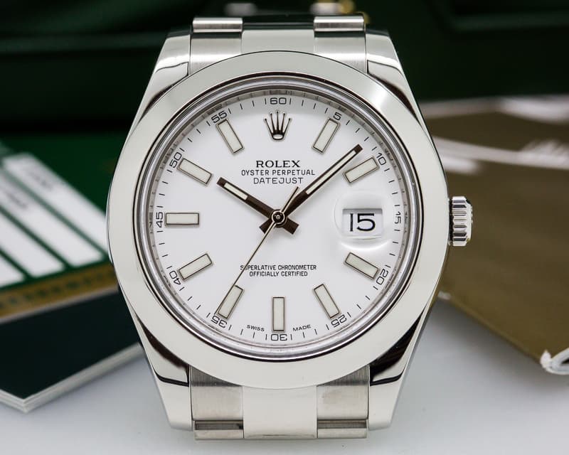Rolex Datejust II SS White Dial 