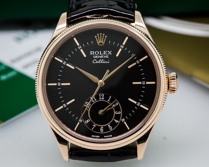 Rolex Cellini Dual Time 18K Rose Gold 