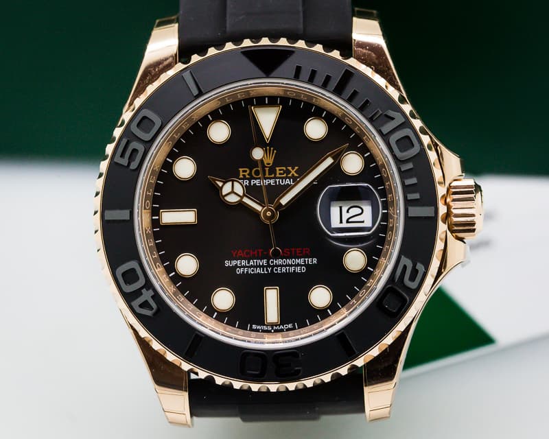 Rolex Yacht Master 18K Rose Gold / Rubber UNWORN