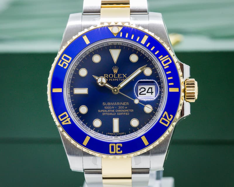 Rolex Submariner Ceramic Blue Dial 18K / SS 