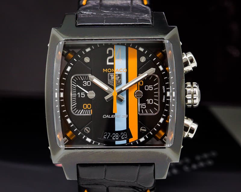 TAG Heuer Monaco 24 Chronograph Ceramic ACM Edition Black Dial