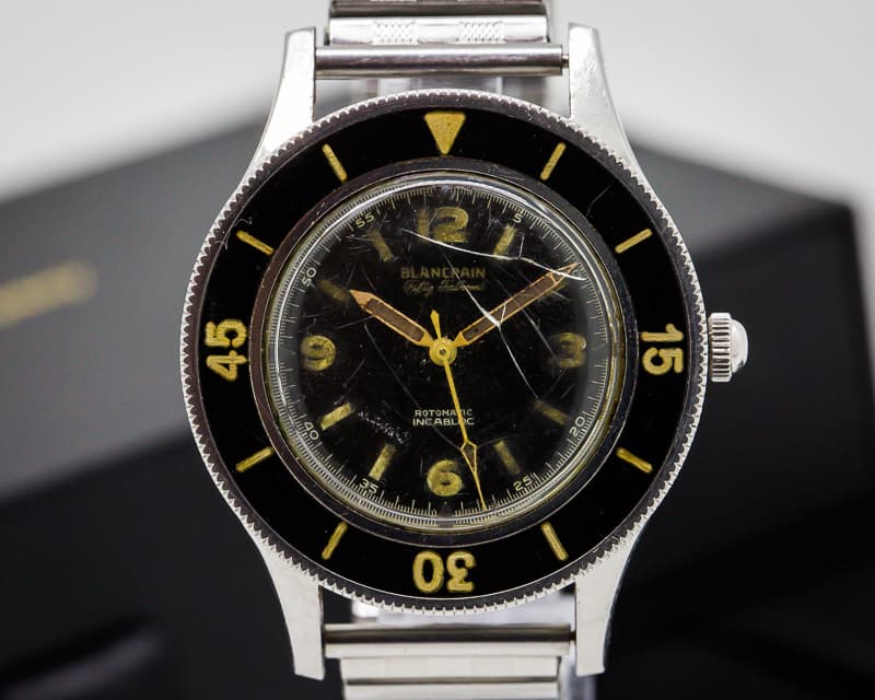 Blancpain Vintage Gilt Fifty Fathoms Aqualung Rotomatic Incabloc ORIGINAL BRACELET