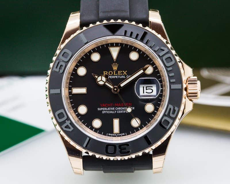 Rolex Yacht Master 18K Rose Gold / Rubber UNWORN