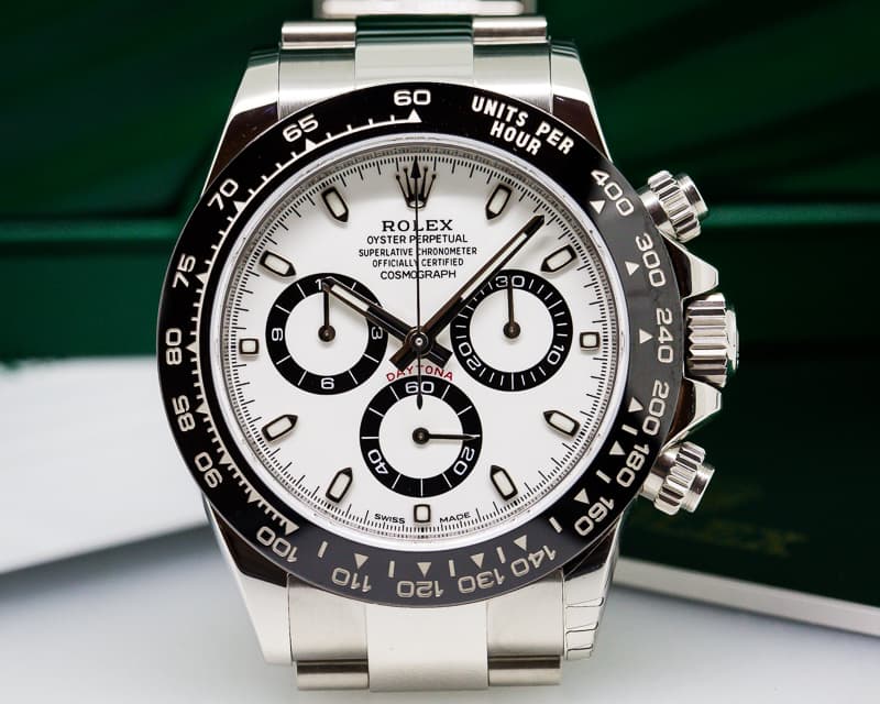 Rolex Daytona Ceramic Bezel SS / White Dial