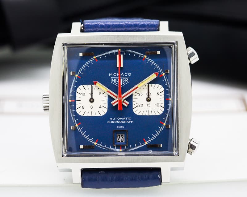 Heuer Vintage Monaco "Steve McQueen" Blue Dial 