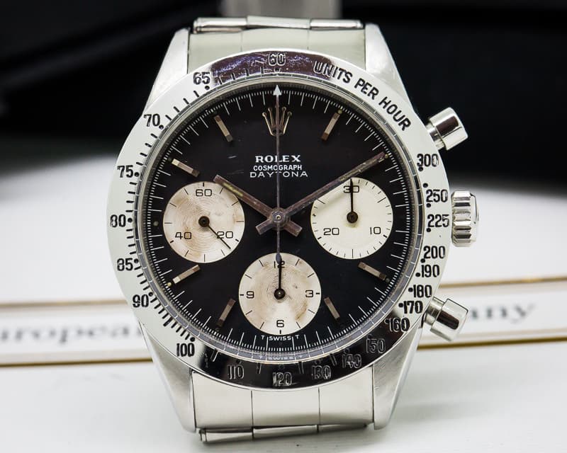 Rolex Daytona Cosmograph Black Dial Pump Pushers Circa 1966