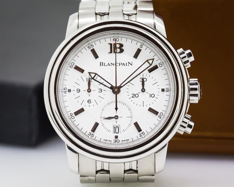 Blancpain Leman Chronograph Silver Dial SS / SS