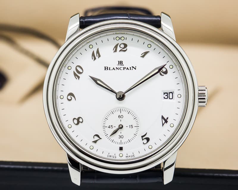 Blancpain Ultra Thin Automatic 100HR White Arabic Dial