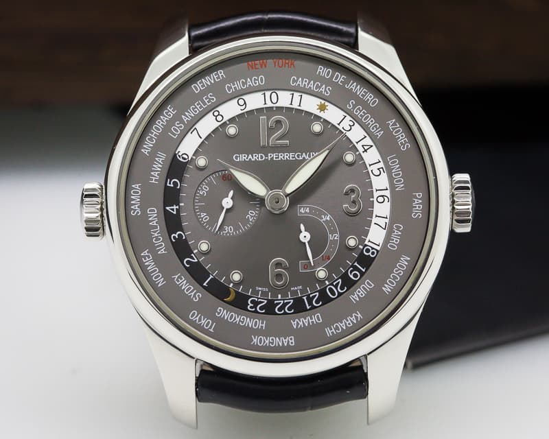 Girard Perregaux World Time WW.TC NYC Edition Gray Dial SS