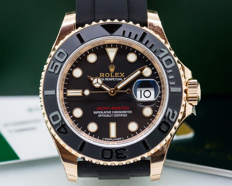 Rolex Yacht Master 18K Rose Gold / Rubber UNWORN