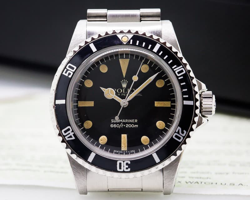 Rolex Vintage Maxi Matte Dial Submariner GREAT PATINA 