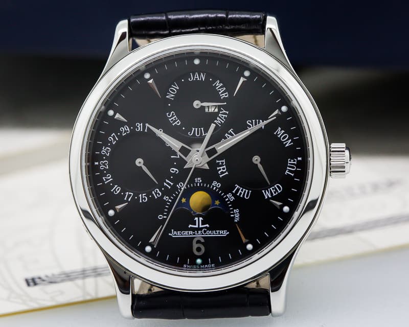 Jaeger LeCoultre Master Perpetual SS Black Dial 
