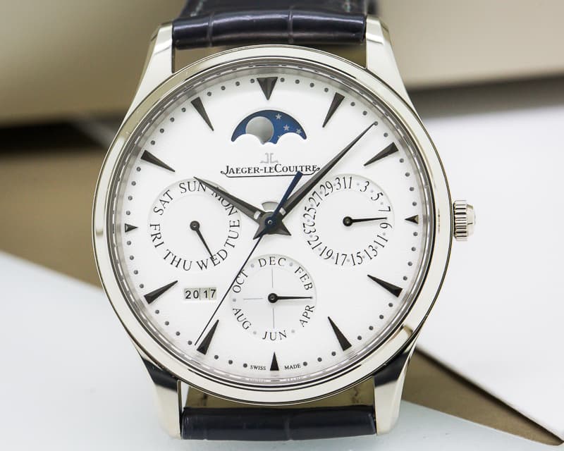 Jaeger LeCoultre Master Ultra Thin Perpetual Calendar 18k White Gold