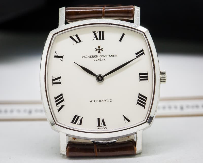Vacheron Constantin Vintage Cushion Case Automatic 18K White Gold Unpolished