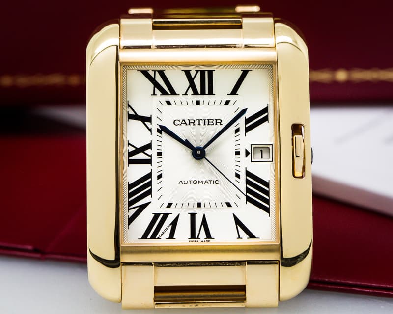 Cartier W5310002 Tank Anglaise Large Automatic 18k Rose Gold UNWORN