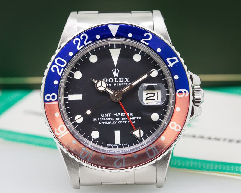 Rolex GMT Master 1675 Blue / Red "Pepsi Bezel" FULL SET 