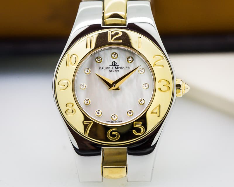 Baume & Mercier Linea MOP Diamond Dial 18k / SS