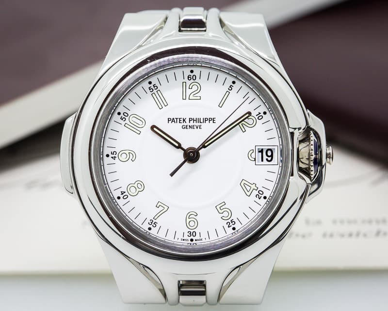 Patek Philippe Sculpture White Dial SS 