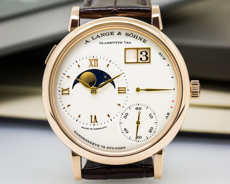 A. Lange and Sohne Grande Lange 1 Moon Rose Gold 