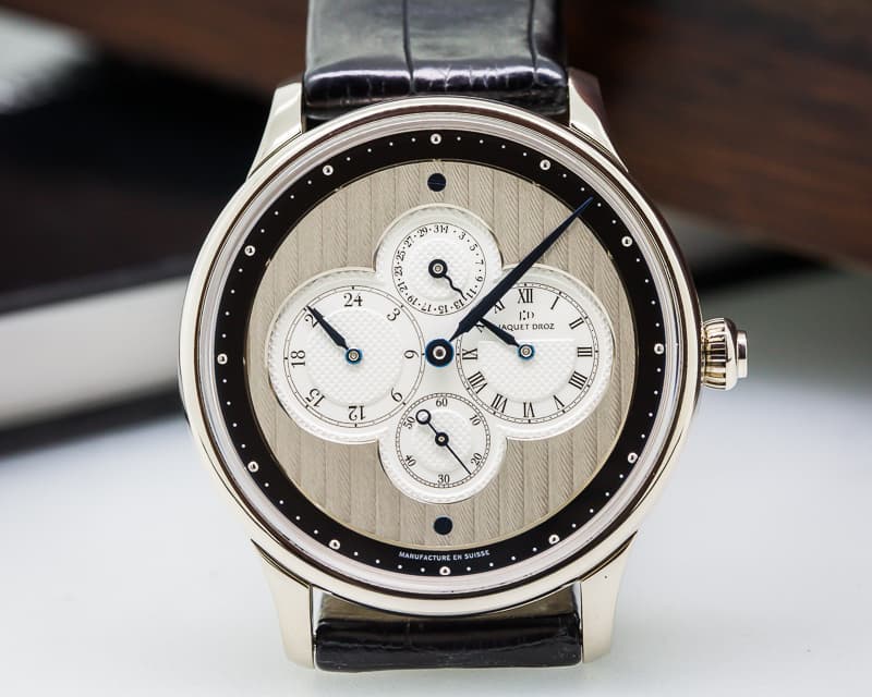 Jaquet Droz Les Longitudes Circled Slate 18K White Gold 