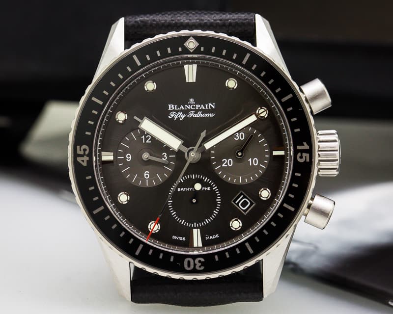 Blancpain Fifty Fathoms Bathyscaphe Flyback Chronograph SS UNWORN