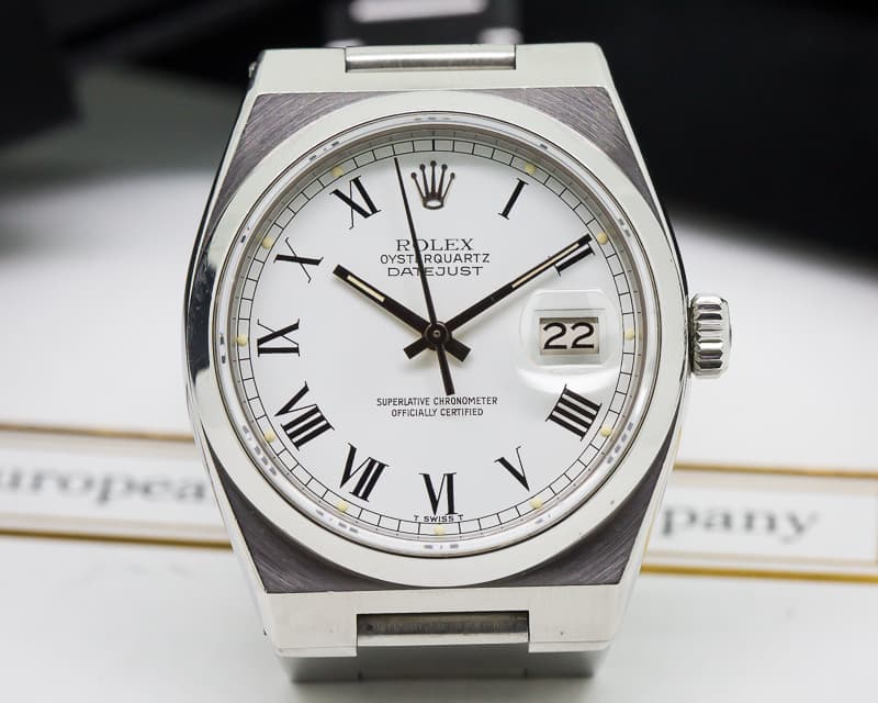 Rolex Oyster Quartz White Roman Dial / SS