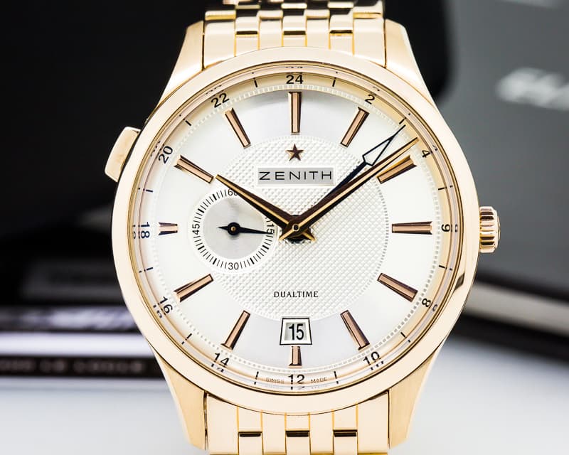 Zenith Captain Dual Time 18K Rose Gold / Bracelet 