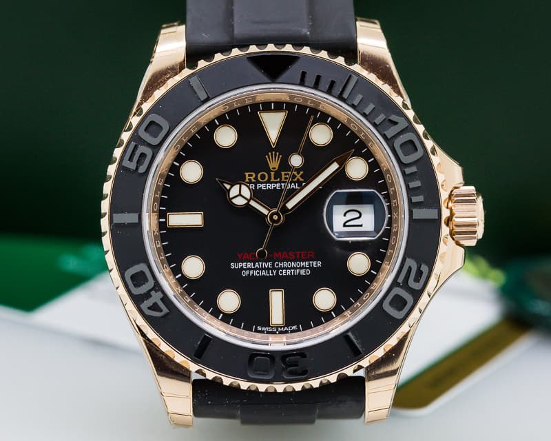 Rolex Yacht Master 18K Rose Gold / Rubber UNWORN