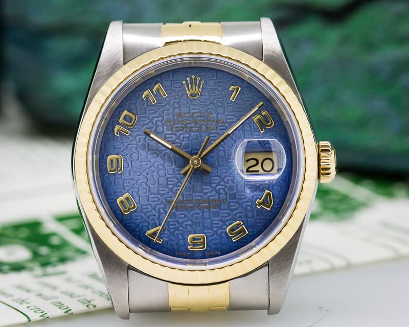 Rolex Datejust Blue Jubilee Dial 18K / SS

