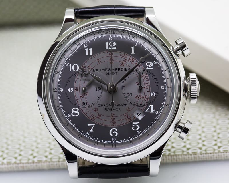 Baume & Mercier Capeland Flyback Chronograph Grey Dial 44MM SS / SS 