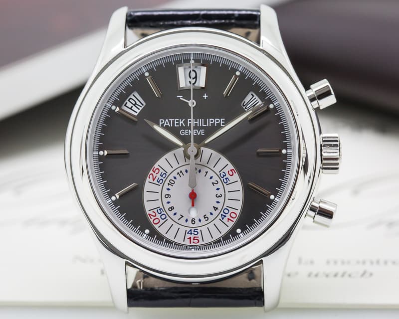 Patek Philippe Annual Calendar Chronograph Platinum Grey Dial 


