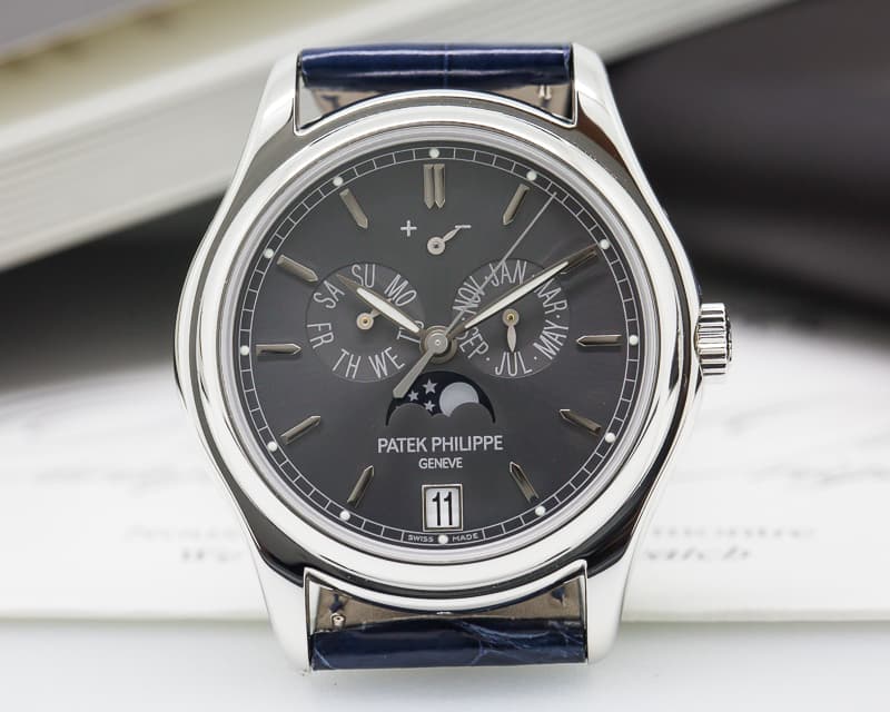 Patek Philippe Annual Calendar Grey Dial Platinum
