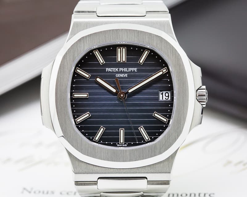 Patek Philippe Jumbo Nautilus Blue Dial SS 