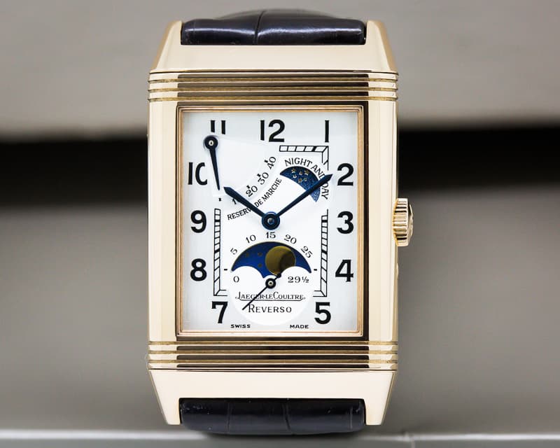 Jaeger LeCoultre Reverso Sun Moon Power Reserve 18K Rose Gold