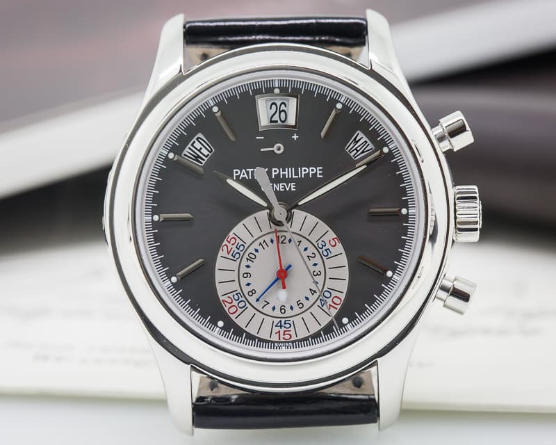 Patek Philippe Annual Calendar Chronograph Platinum Grey Dial 


