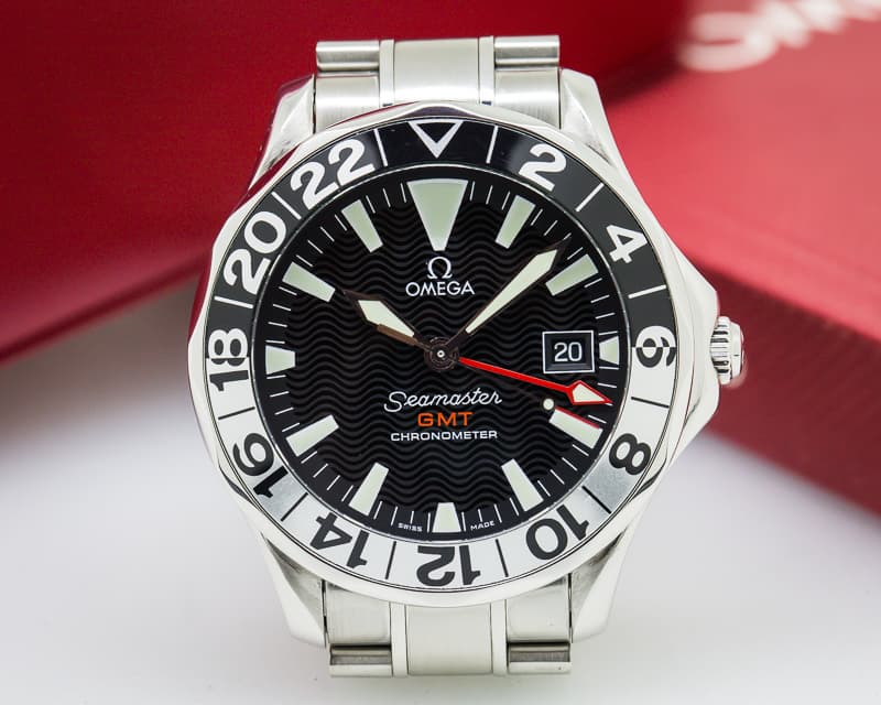 Omega Seamaster GMT 50th Anniversary SS Black Dial 