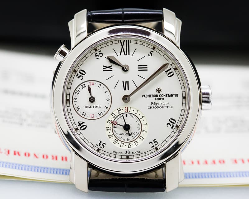 Vacheron Constantin Malte Dual Time Regulator 18K White Gold