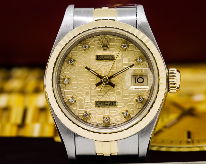 Rolex Lady Datejust Diamond Gold Dial 18K / SS