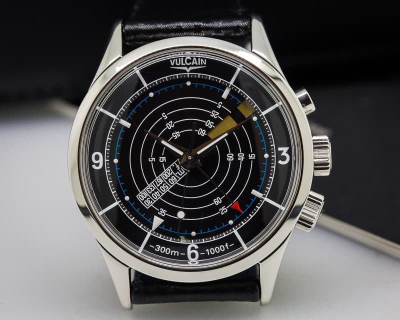 Vulcain Cricket Nautical SS Black Dial