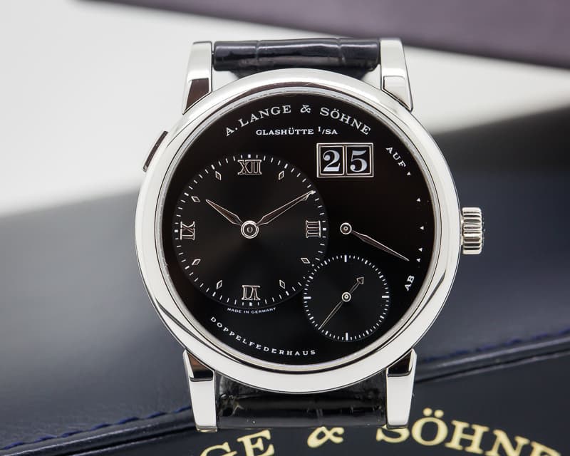 A. Lange and Sohne Lange 1 Platinum Black Dial "DARTH"
