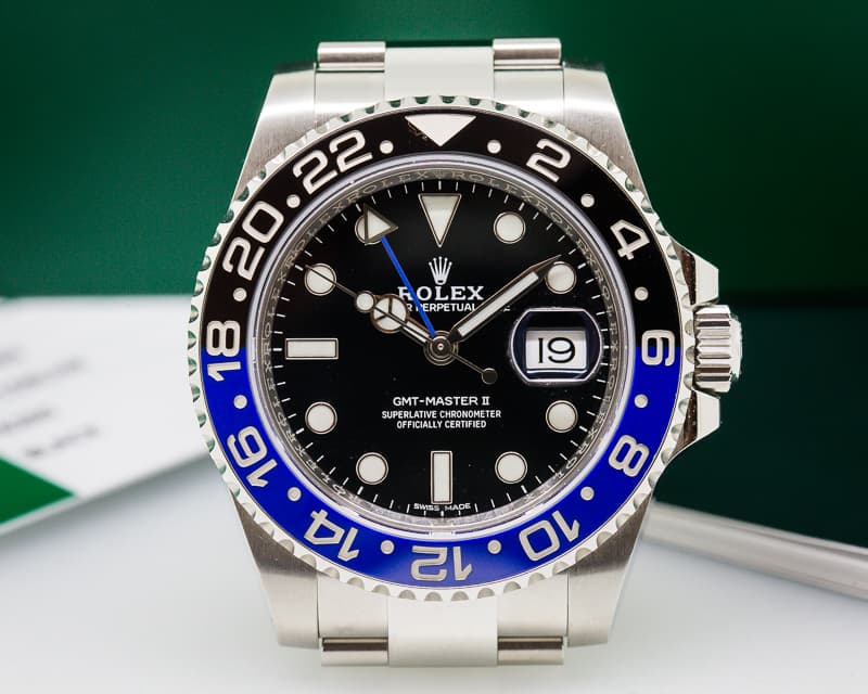 Rolex GMT Master II Ceramic Black & Blue SS 
