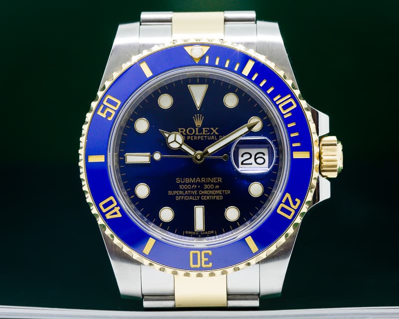 Rolex Submariner Ceramic Blue Dial 18K / SS 